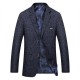 Casual Business Solid Color Slim Stylish Checked Blazers Suits For Men