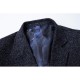 Casual Business Solid Color Slim Stylish Checked Blazers Suits For Men