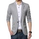 Fashion Casual Slits One Button Slim Fit Chic Men Suit Jacket Blazers
