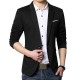 Fashion Casual Slits One Button Slim Fit Chic Men Suit Jacket Blazers