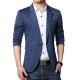 Fashion Casual Slits One Button Slim Fit Chic Men Suit Jacket Blazers