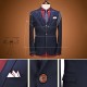 Formal Business Trade Groom Wedding Slim Fit 3 Pieces Dress Suits for Men