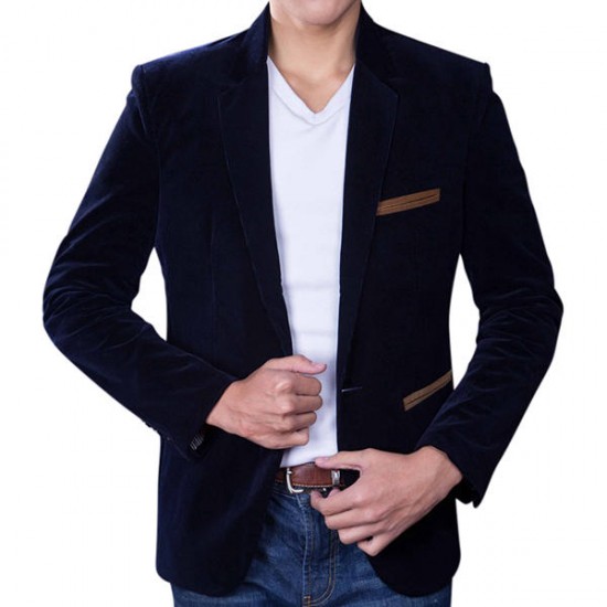 Men Fashion Business Casual Slim Fit Suit Coat Blazers