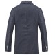 Men Slim Fit Gray Single Breasted 2 Buttons Casual Fashion Blazers