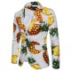 Mens Ananas Mönster Tropiska Beach Style Trendiga Slim Fit Blazers