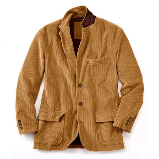 Mens Manana Cord Sport Coat Corduroy Casual Blazers Jacket