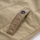 Autumn Mens Cotton Plus Cashmere Trench Coat Long Section Slim Stitching Jacket