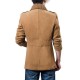 Autumn Winter Classic Lapel Coat Mens Single Breasted Casual Woolen Long Trench Coat