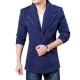Autumn Winter Classic Lapel Coat Mens Single Breasted Casual Woolen Long Trench Coat