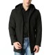 Autumn Winter Men's Fashion Zipper Long Style Trench Coat Leisure Business Hooded Windbreaker