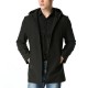 Autumn Winter Men's Fashion Zipper Long Style Trench Coat Leisure Business Hooded Windbreaker