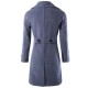 Autumn Winter Mens Turn-down Collar Warm Long Trench Coat Fashion Casual Style Pea Coat