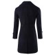 Autumn Winter Mens Turn-down Collar Warm Long Trench Coat Fashion Casual Style Pea Coat