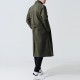 ChArmkpR Mens Drawstring Mid-long Fashion Busniess Trench Coat