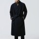 ChArmkpR Mens Drawstring Mid-long Fashion Busniess Trench Coat