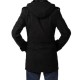 Fall Winter Mens Trench Coat Long Section Coat Large Size Fashion Casual Hooded Coat