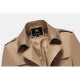 Mens Business Casual Wear Resistant Epaulet Single-breasted Classic Trench Coats
