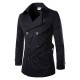 Mens Spring Autumn Double Breasted Casual Cotton British Style Trench Coats