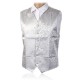 British Style Cashew Flower Printing Slim Fit Dress Waistcoat Tuxedo Vest