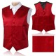 British Style Cashew Flower Printing Slim Fit Dress Waistcoat Tuxedo Vest