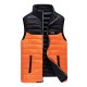 Casual Double Side Wearable Windproof Stand Collar Thick Warm Reversible Insulated Vest for Men