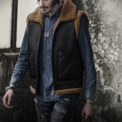 ChArmkpR Men Casual Double Wear Coat Vest Thick Warm Vest Waistcoat