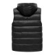 Fall Winter Thick Warm Padded Vest Removable Hood Sleeveless Quilted Coats