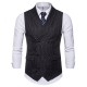 Fashion Business Dots Printing Waistcoat Suit Vest for Men