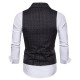 Fashion Business Dots Printing Waistcoat Suit Vest for Men