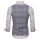 Fashion Business Plaid Waistcoat Suit Vest for Men