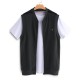 Mens Sleeveless Zip Up Vest Solid Color Sports Cotton Tank Tops