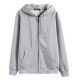 100% Cotton Sweatshirts Cardigan Zip Men's Thick Warm Fleece Lining Casual Sport Hoodies