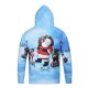 3D Christmas Santa Cartoon Animals Printing Hoodie Mens Fashion Casual Pullover Hoodies