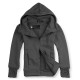 Autumn Fashion Cotton Loose Zipper Casual Thick Hooded Sweatshirt for Men