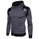 Autumn Winter European Mens Fashion Zipper Design Stitching Hoodies Sweatshirts