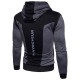 Autumn Winter European Mens Fashion Zipper Design Stitching Hoodies Sweatshirts