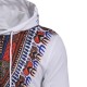 Ethnic Style Men Casual Drawstring Printed Hooded Tops Slim Cotton National Hoodies Sweatshirts