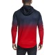 Herrmodell Gradient Pattern Drawstring Hooded Zipper Up Sweatshirt