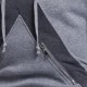 Mens Casual Stitching Drawstring Zipper Long Sleeve Slim Hoodies Sweatshirts