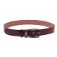 108CM Business Alloy Buckle Leather Belt Plain Adjustable Waistband for Men