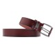 108CM Business Alloy Buckle Leather Belt Plain Adjustable Waistband for Men