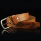 108CM Mens Leather Printting Belt Leisure Jeans Waistband With Alloy Pin Buckle