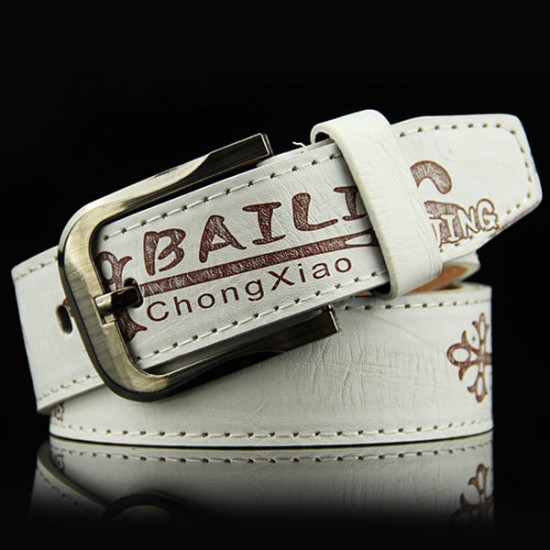108CM Mens Leather Printting Belt Leisure Jeans Waistband With Alloy Pin Buckle 108CM Mens Leather Printting Belt Leisure Jeans Waistband With Alloy Pin Buckle