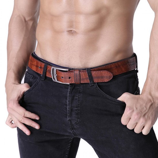 108CM Mens Retro Cowboy Belt Leisure Wild Hollow Rivet Punk Leather Pin Belt Waistband Strips 108CM Mens Retro Cowboy Belt Leisure Wild Hollow Rivet Punk Leather Pin Belt Waistband Strips