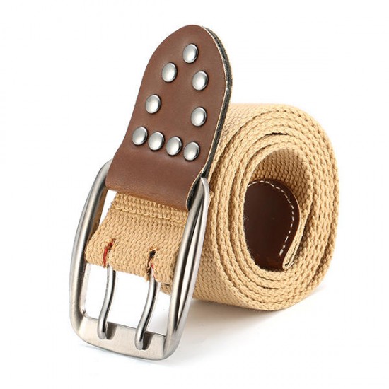 110CM Men Casual Canvas Belt Women Outdoor Wasitband Jeans Belts