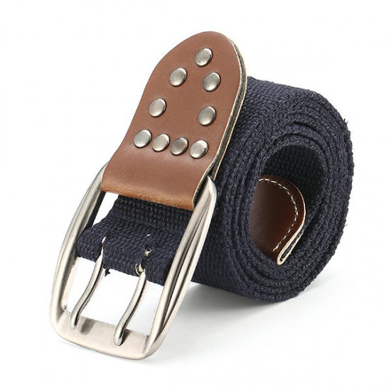 110CM Men Casual Canvas Belt Women Outdoor Wasitband Jeans Belts