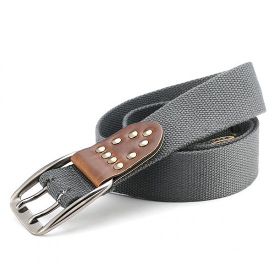 110CM Men Casual Canvas Belt Women Outdoor Wasitband Jeans Belts