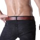 110CM Mens PU Leather Cowboy Belt Leisure Wild Porous Rivet Punk Pin Belt Waistband Strips