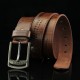 110CM Mens PU Leather Cowboy Belt Leisure Wild Porous Rivet Punk Pin Belt Waistband Strips