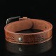 110CM Mens PU Leather Cowboy Belt Leisure Wild Porous Rivet Punk Pin Belt Waistband Strips